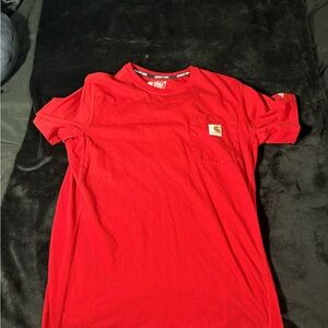 Carhartt Men's Bright Red Short Sleeve Tee